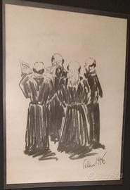 quadro a carboncino 70×50