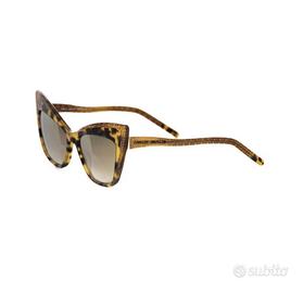 Frankie Morello Brown Acetate Women Sunglass
