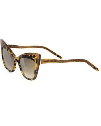 Frankie Morello Brown Acetate Women Sunglass