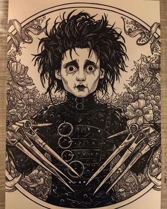 Poster Edward mani di forbice 