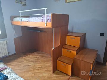 Cameretta con letto a castello + mobili abbinati