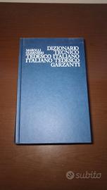 Dizionario tecnico Garzanti  tedesco italiano