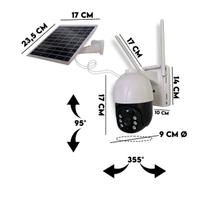 Telecamera videosorveglianza solare WiFi con contr