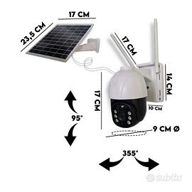 Telecamera videosorveglianza solare WiFi con contr
