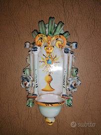 Acquasantiera ceramica "Bottega Giustiniani"