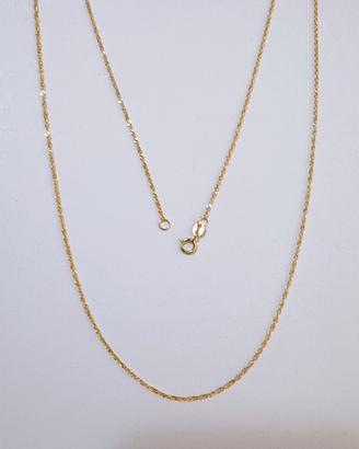 Collana singapore 49cm in oro giallo 18kt 750