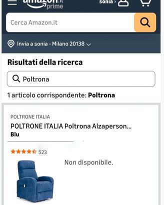 poltrona anziani reclinabile