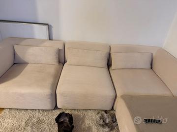 Divano Sklum con penisola modulare 272 cm velluto