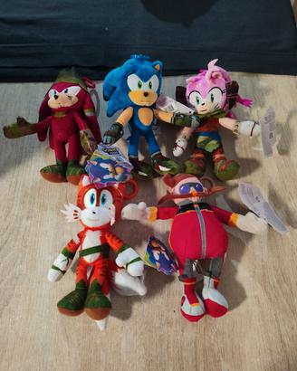Sonic Prime Peluche Sonic Amy Knuckles Tails Eggmn