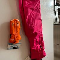 Pantaloni e guanti da neve 3/4anni