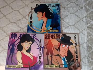 Set 3 Quadri Lupin III - Fujiko, Goemon, Zenigata