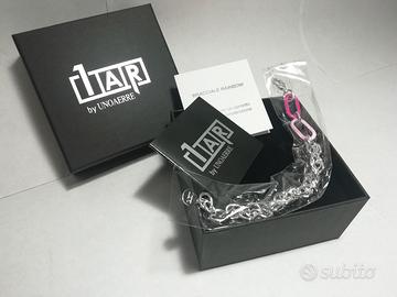 Bracciale Unoaerre Bronzo Argentato/Rosa -Nuovo-