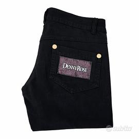 Pantaloni Denny Rose neri  XS slim fit vita bassa