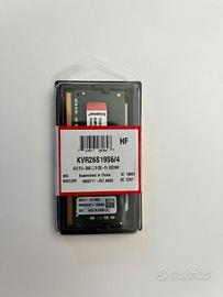 RAM DDR4 Kingston ValueRAM da 4 GB - Nuove