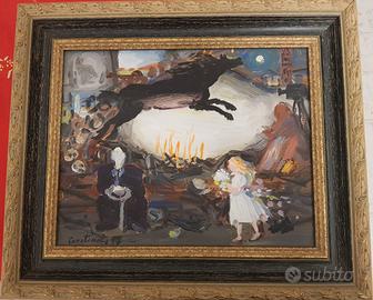 Dipinto su tela di Mario Carotenuto