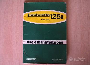 Libretto uso manutenzione Lambretta 125 li