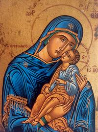 Madonna con bambino icona bizantina
