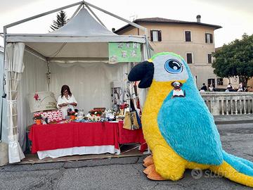 Mascotte pappagallo mascot costume gonfiabile