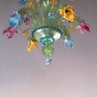 Lampadario in vetro di Murano