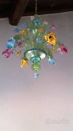 Lampadario in vetro di Murano