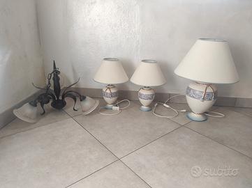 set bajur camera da letto, più lampadario