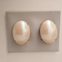 Orecchini bigiotteria grandi con clip - anni '60