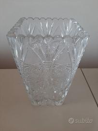 vaso in cristallo vintage