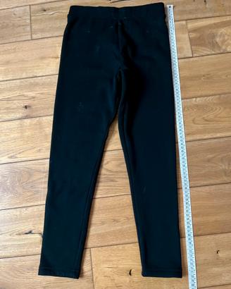 Leggings neri foderati