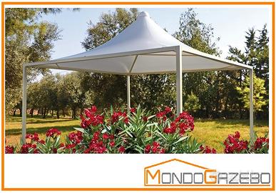 Gazebo Wind 3x5 travi da8x8 con grondaia tettoia