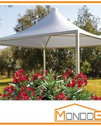 Gazebo Wind 3x5 travi da8x8 con grondaia tettoia
