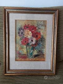 Quadro a olio su legno  firmato Merola 70