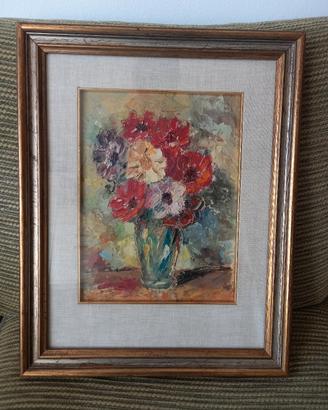 Quadro a olio su legno  firmato Merola 70