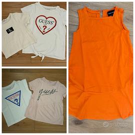 T-shirt Guess/Calvin Klein ,vestito Armani/8 anni