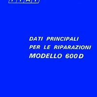 COMPENDIO FIAT 600D MOTORI 700 750 - 1969