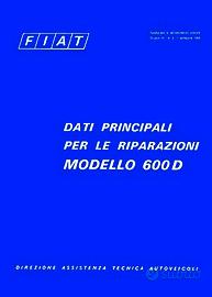 COMPENDIO FIAT 600D MOTORI 700 750 - 1969