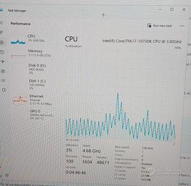 PC GAMING FISSO - MONITOR 144HZ  1MS  24.5 POLLICI