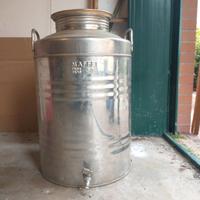 Fusto Maffei acciao inox 50 litri con rubinetto