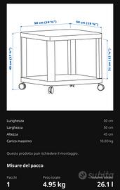 Mobiletto Ikea da salotto