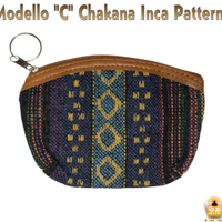 portamonete con portachiavi etnico portafoglio