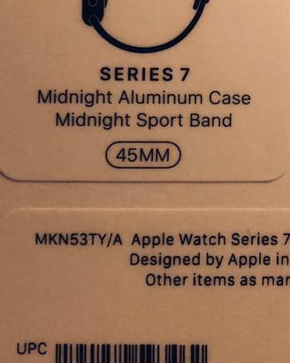 APPLE WATCH 7 NUOVO DA ATTIVARE