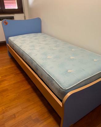 Letto singolo completo con rete e materasso – Buon
