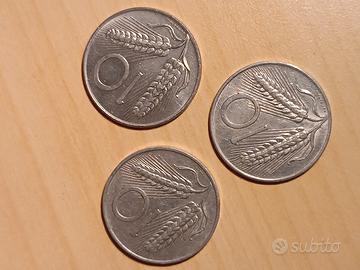3 monete 10 Lire 1981 1977 1972