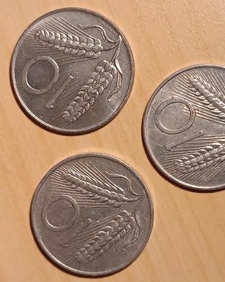 3 monete 10 Lire 1981 1977 1972
