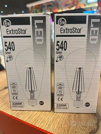 Set 2 lampadine Led Extrastar 540 lumen E27