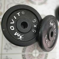 4 dischi Movit  5 kili ognuno foro bilanciato. 