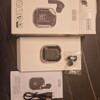 Cuffie in-ear wireless nere Ale-Hop con custodia