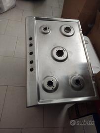 piano cottura gas 5 fuochi