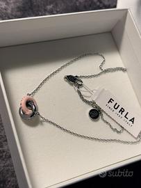 Collana Furla Daring Argento e Rosa