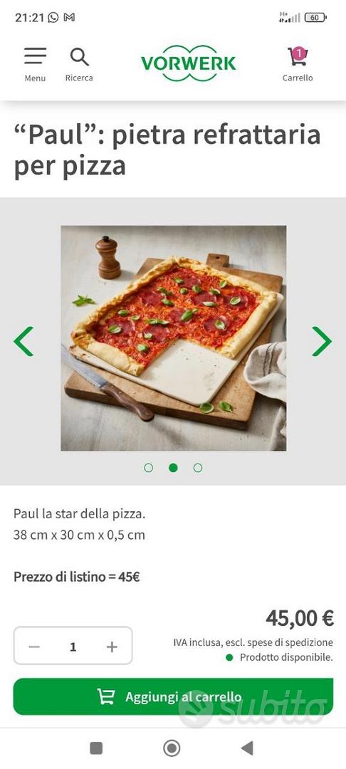 Paul”: Pietra Refrattaria per Pizza: Accessori