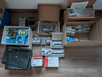 Scatola di materiale elettrico elettronico vario